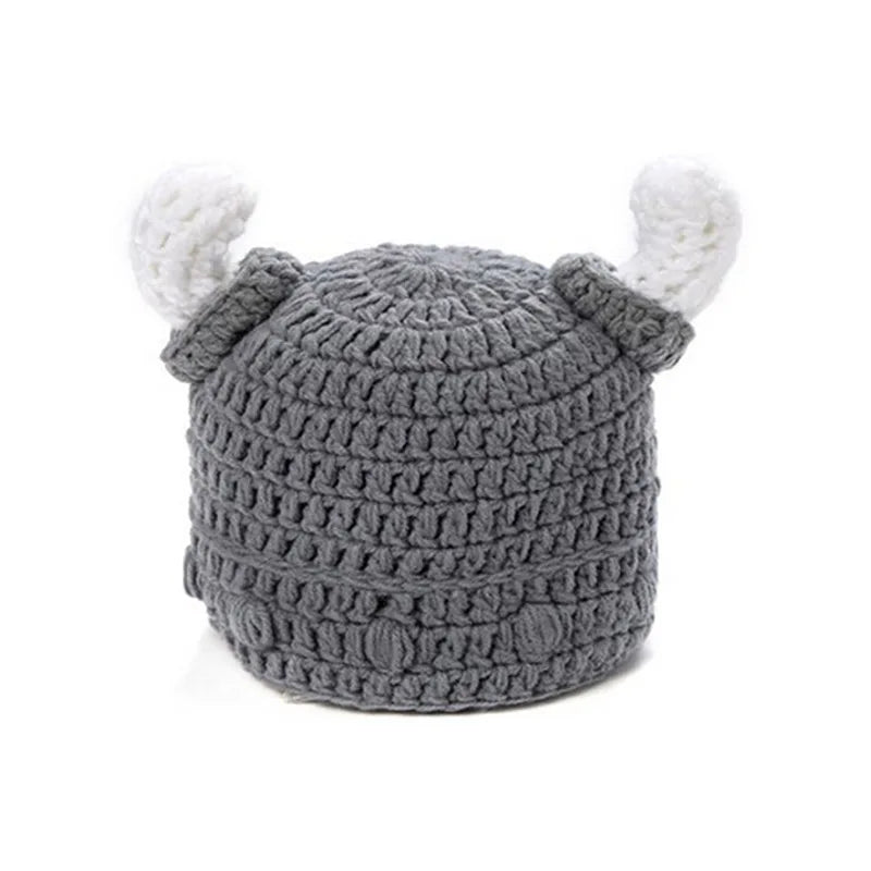 Norse Användbar Handgjord Baby Viking Horn Hat