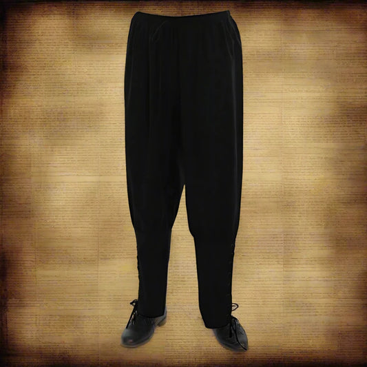 Pantaloni vichinghi con fasciatura per gamba navigatore marrone nero