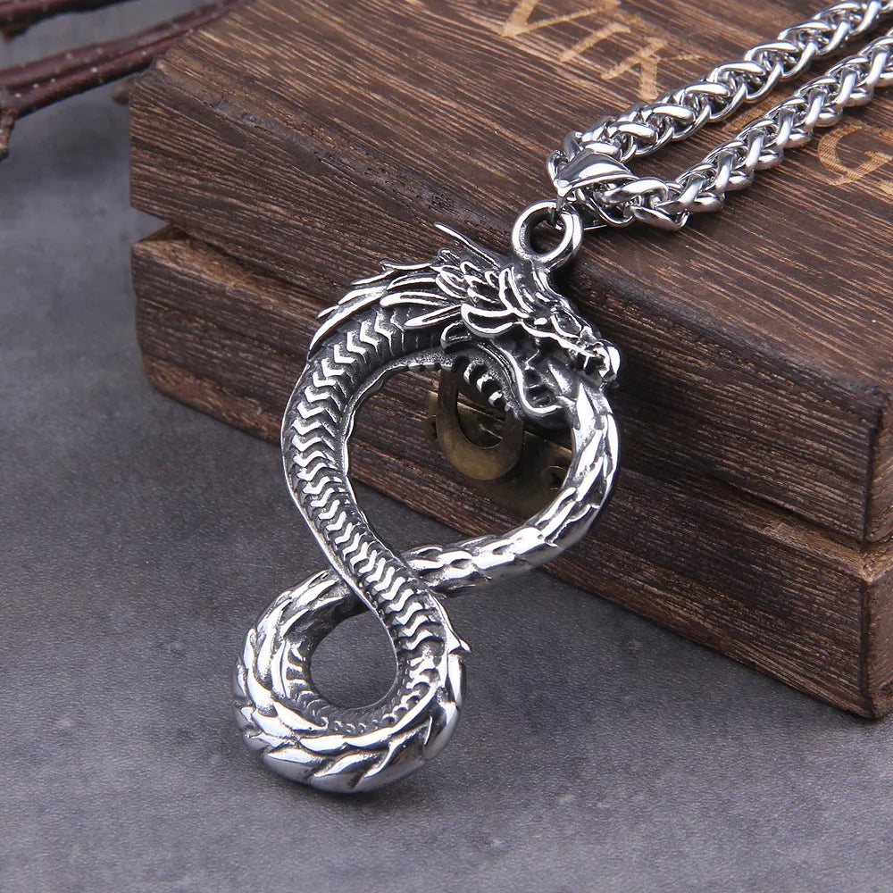 Dragon Snake Viking Necklace