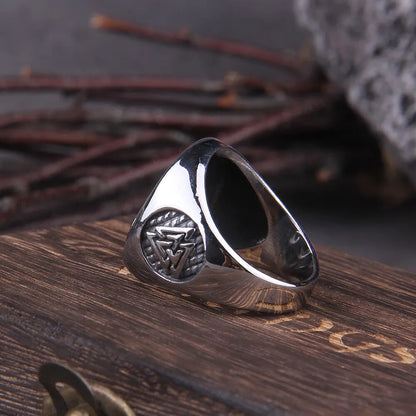 Classic Celtics Triquetra Symbol Rings - TripleViking