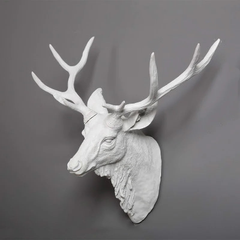 Käsintehty Faux Deer Head Taxidermy Animal Head Viking Wall sisustus