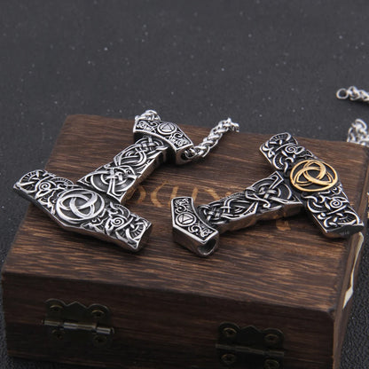 Collier Viking Scandinave Odin Mjolnir