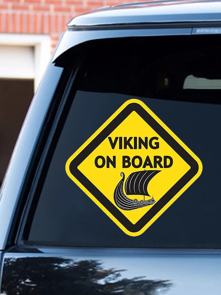 Adesivo per auto impermeabile Viking a bordo