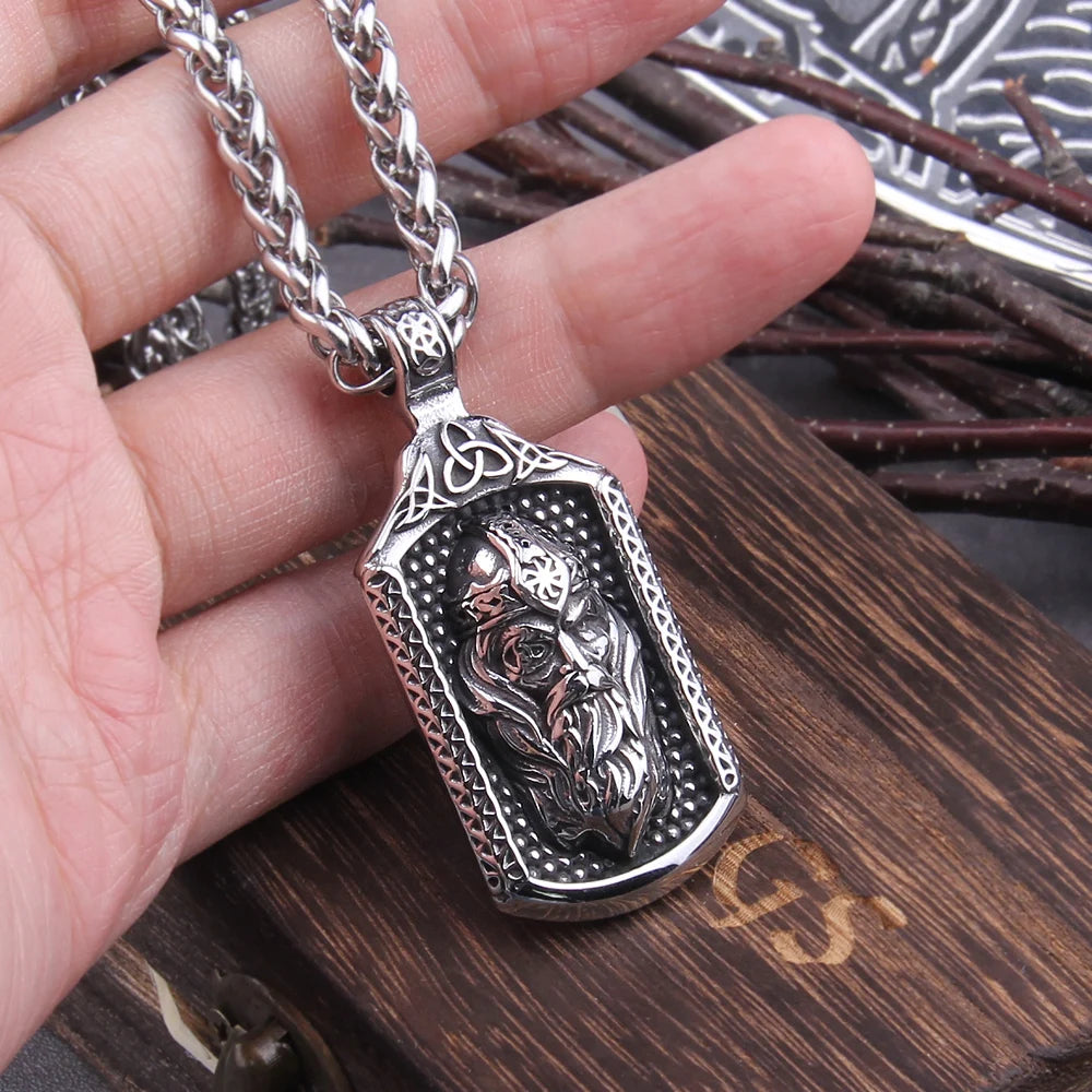 Odin Photo Frame With Stainless Steel Viking Necklace