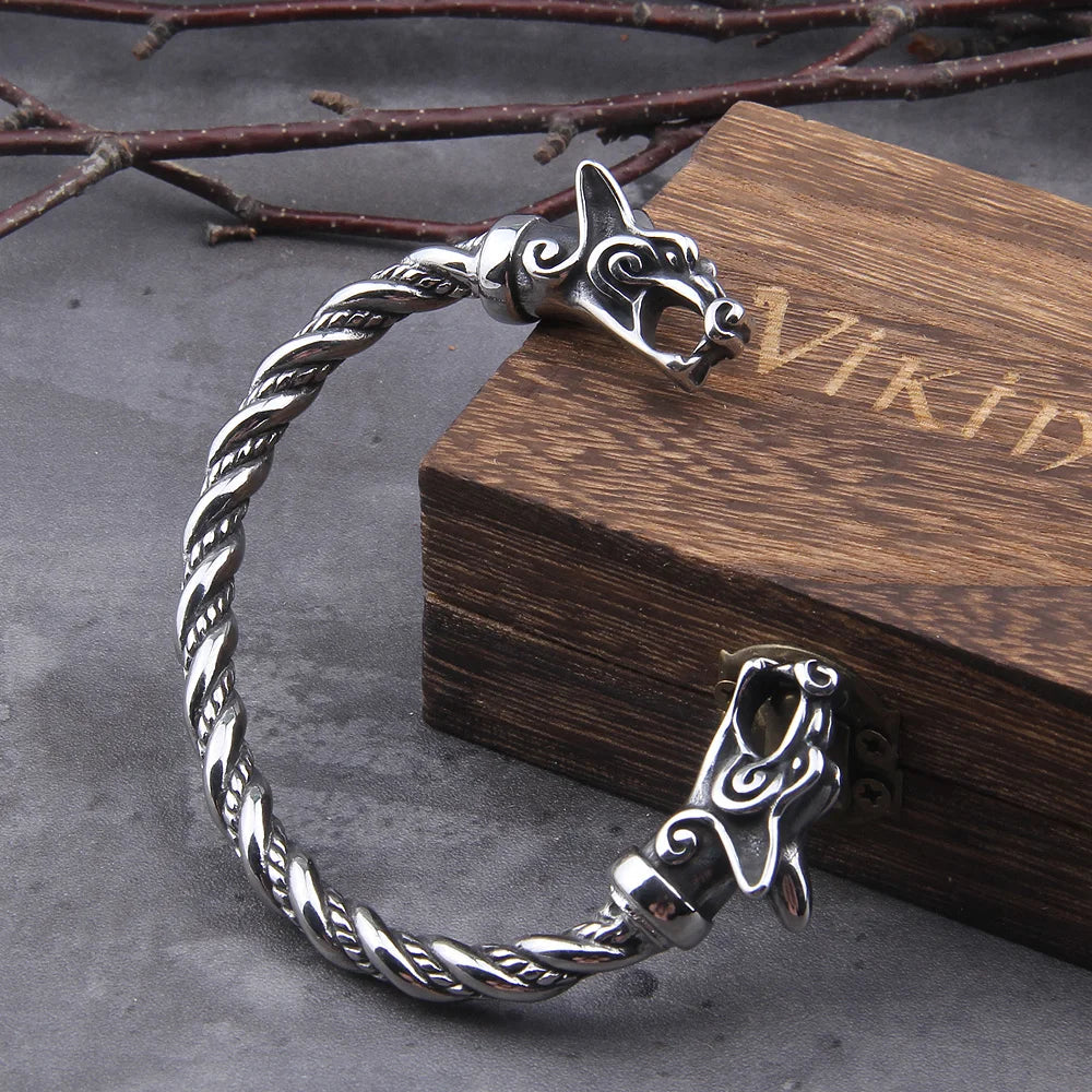 Nordic Norse Wolf Viking Bracelet