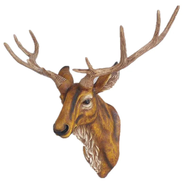 Käsintehty Faux Deer Head Taxidermy Animal Head Viking Wall sisustus