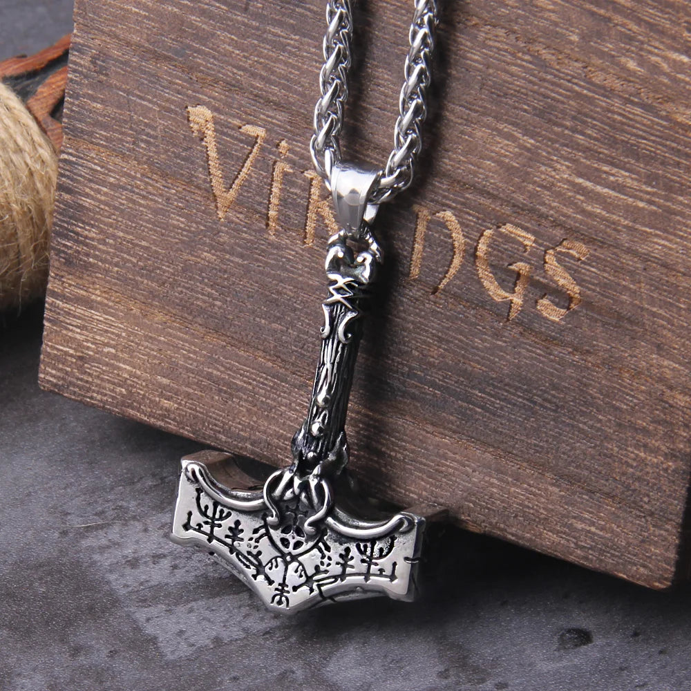 Norse Vikings Thor's Mjolnir Necklace
