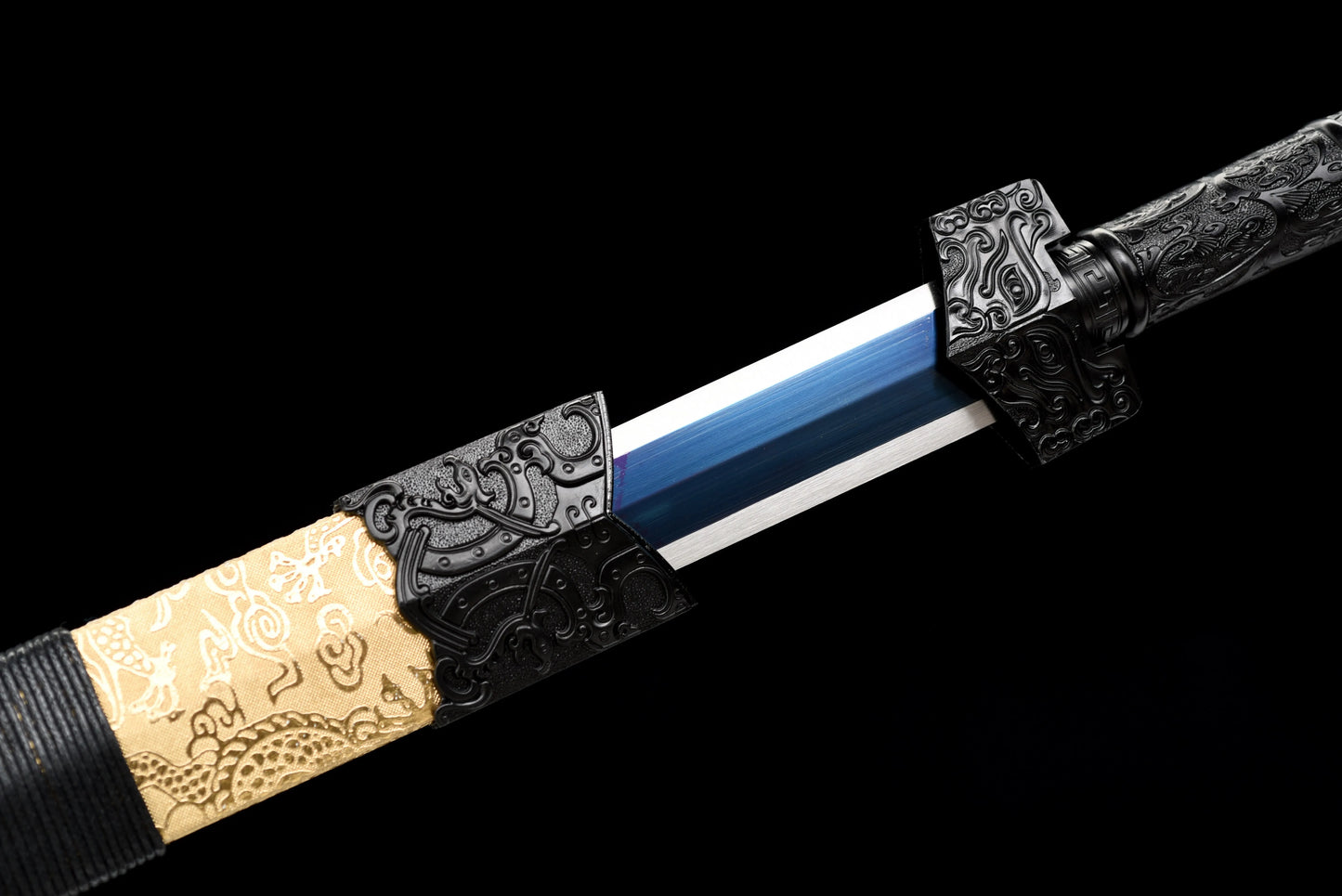 Excalibur Blue True Steel Święta Legenda Magiczny stalowy miecz wikingów o długości 108 cm