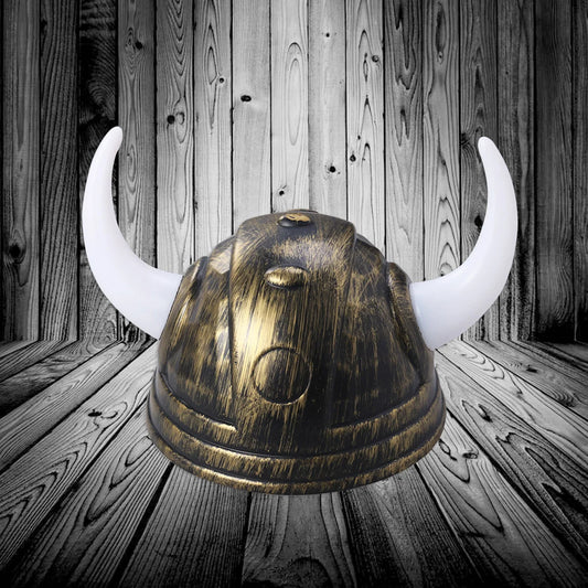 Plastic Viking Buffalo Ox Horns Hat