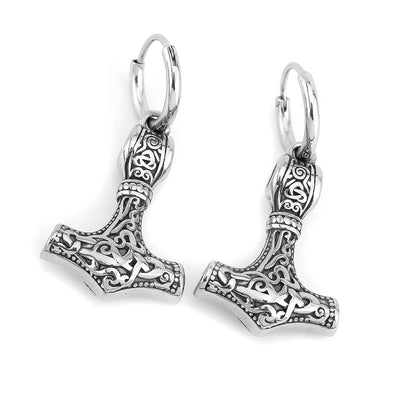 Boucles d'oreilles Viking Marteau de Thor