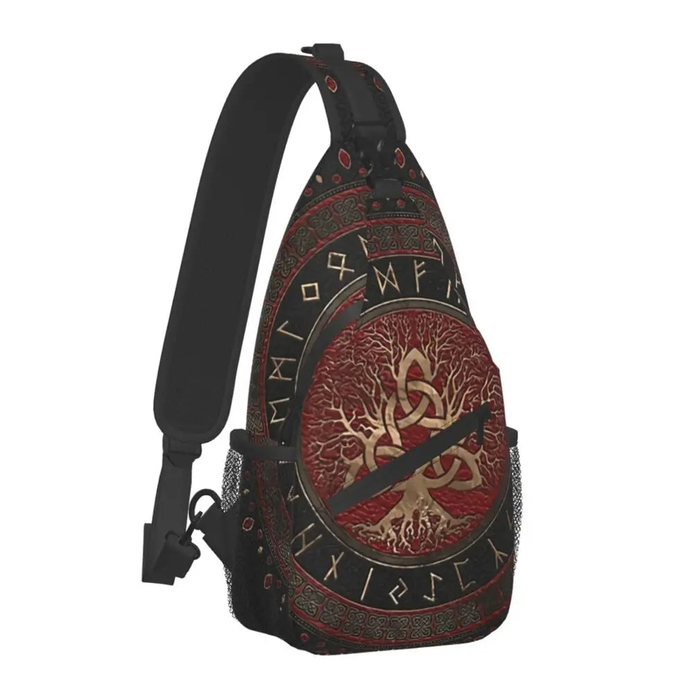 Miotaseolaíocht Norse Mála Crossbody Spóirt Cliabh Triquetra Mála Lochlannach