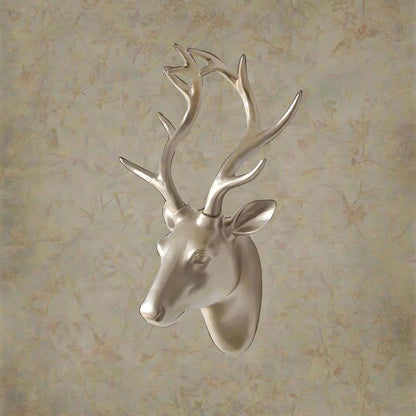 European Resin Craft Animal Deer Head Fíl Hangandi Stereo Creative Viking Home Decor