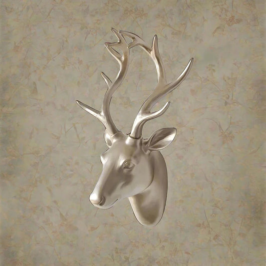 European Resin Craft Animal Deer Head Fíl Hangandi Stereo Creative Viking Home Decor