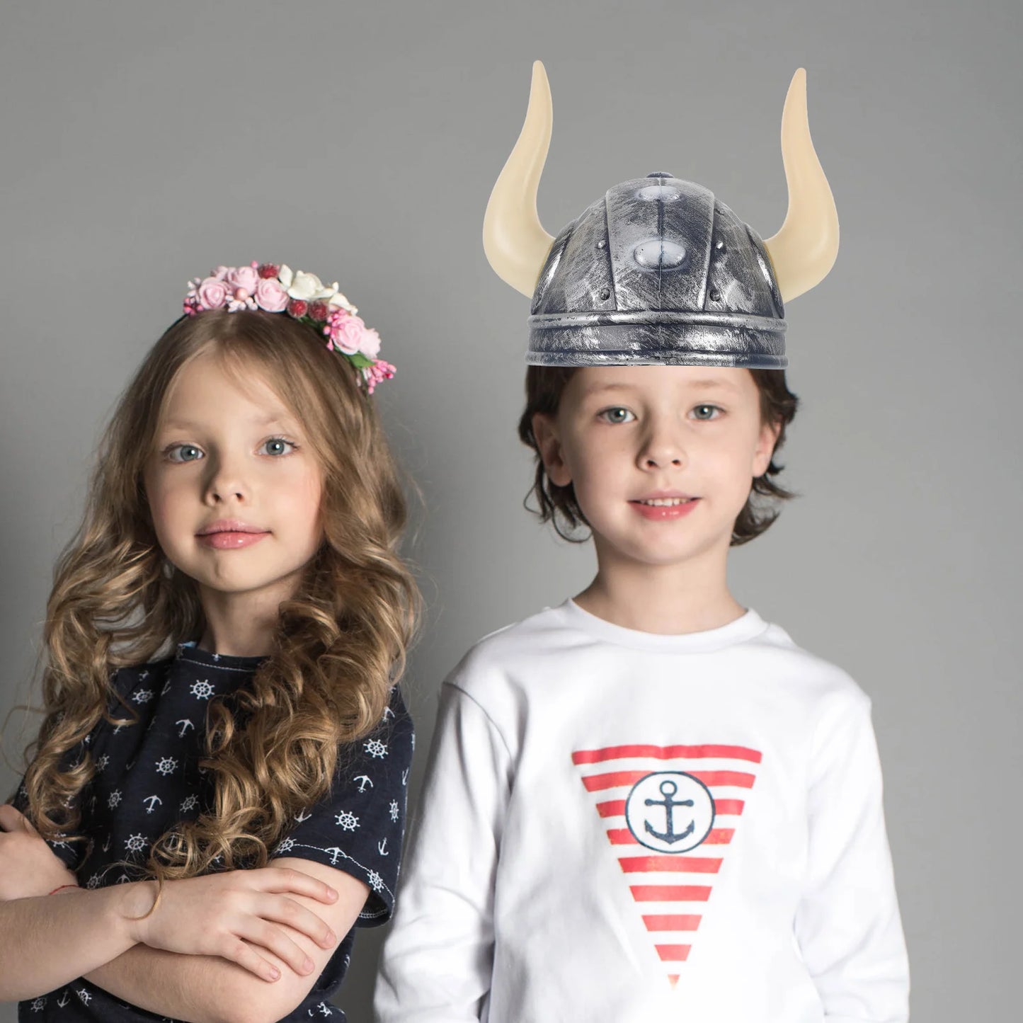 Plastic Viking Buffalo Ox Horns Hat