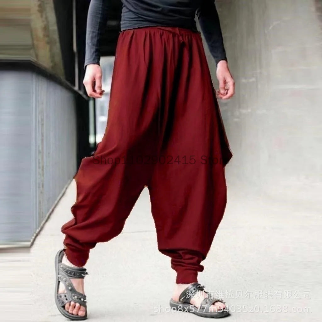 Viking Cosplay Costume Men's Leisure Harem Pants