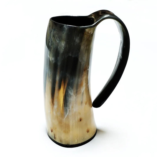 300-350ml Natural Ox Horn Cup Drinking Horn Κούπα Viking