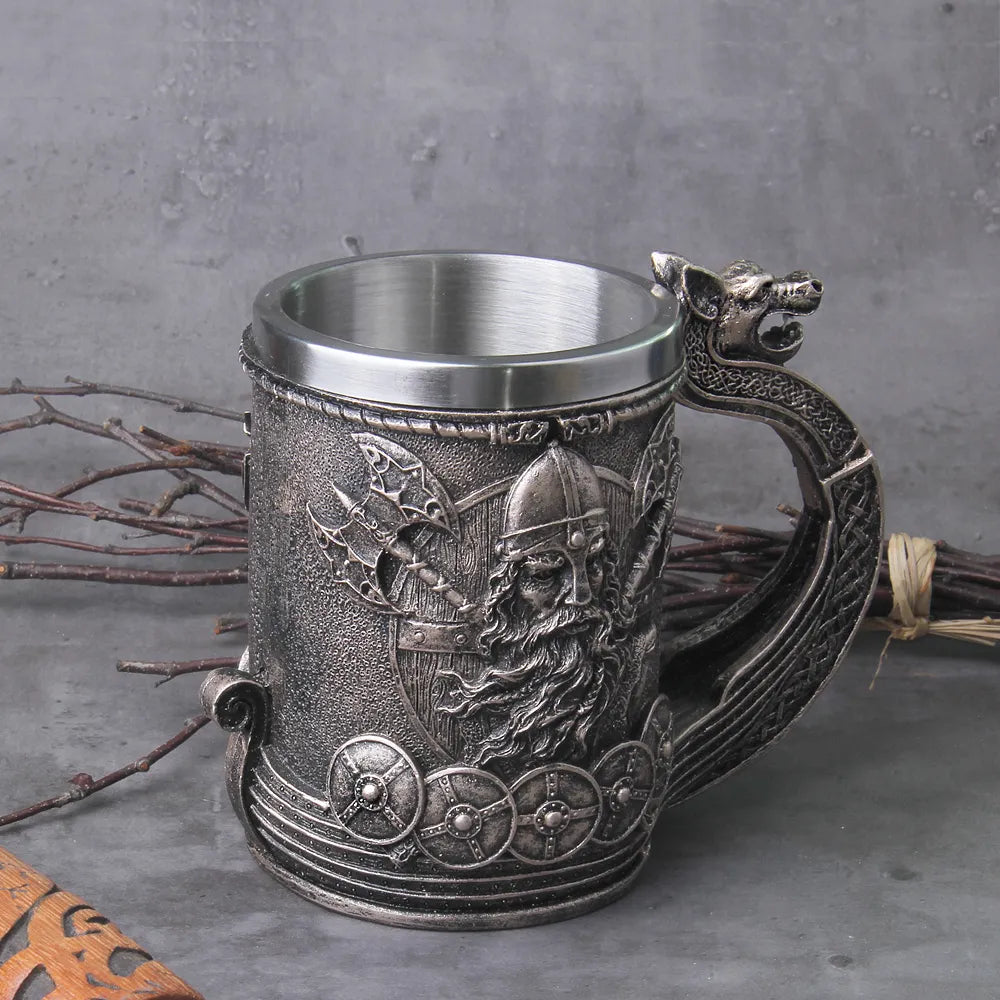 Nordic Beer Dragon Viking Mug