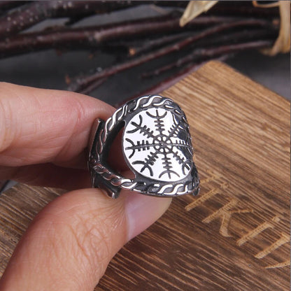 Compass Vegvisir Ring - TripleViking