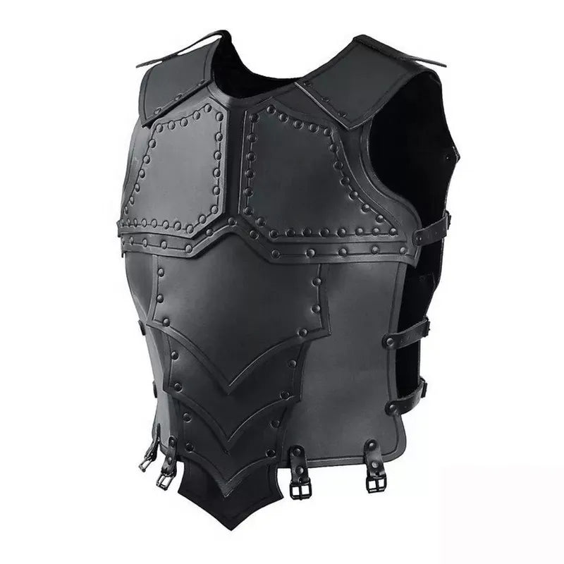 Steampunk Viking Knight Leather Vest Armor
