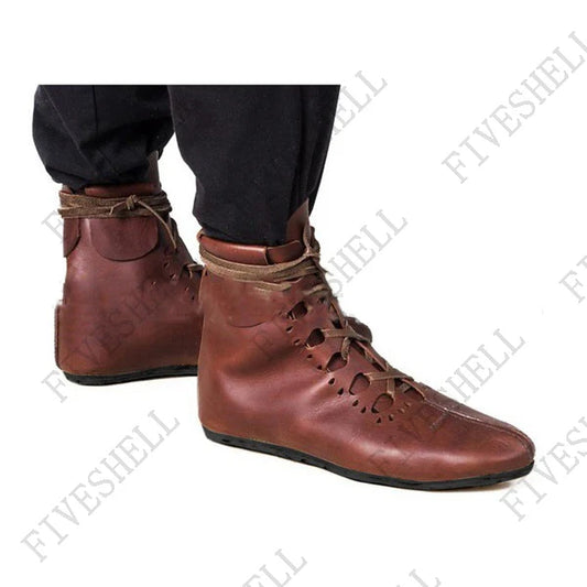 Unisex Princess Vintage Knight PU Leather Shoes Boots