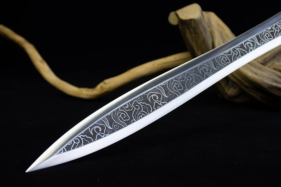 85cm Stainless Steel Warrior White Cloud Steel Viking Sword