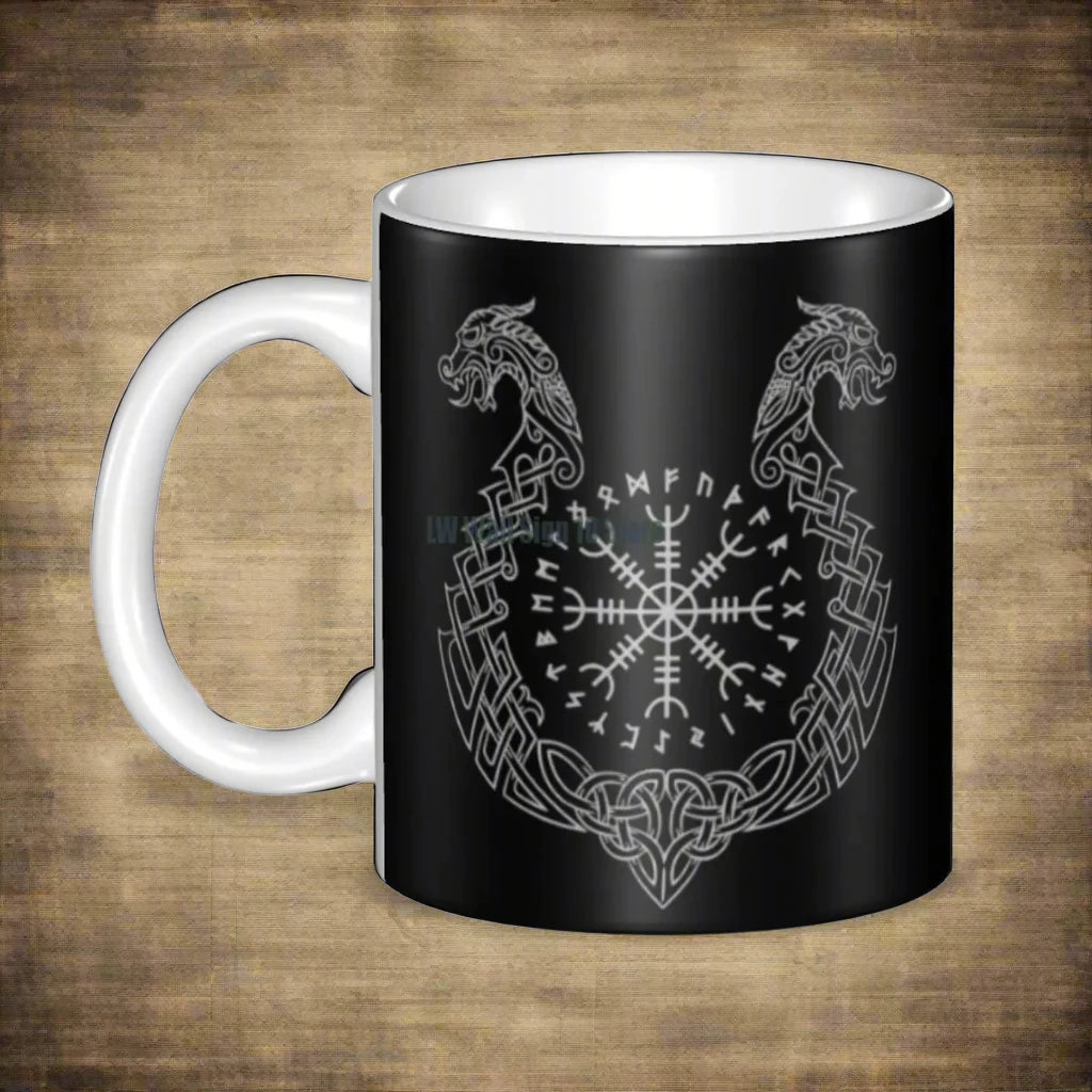 Helm Of Awe Mugs Pearsantaithe Norse Compass Ceirmeach Caife Mug Lochlannach