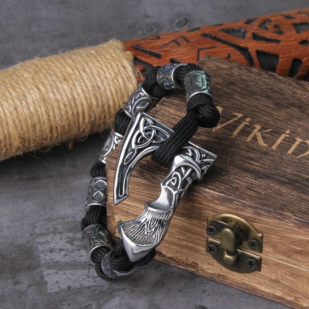 Axe Punk Beads Bracelet - TripleViking