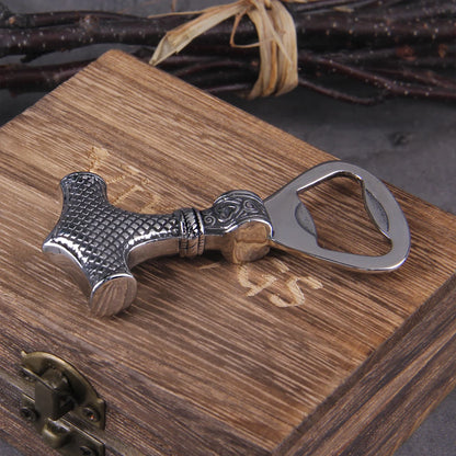 Nordic Stainless Steel Thor Hammer Mjolnir Scandinavian Viking Pullonavaaja