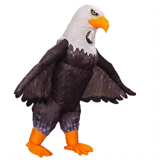 Viking Inflatable Eagle Costume Air Blow Up Bald Eagle for Adult Halloween Costume Independence Day Celebration Costume Suit