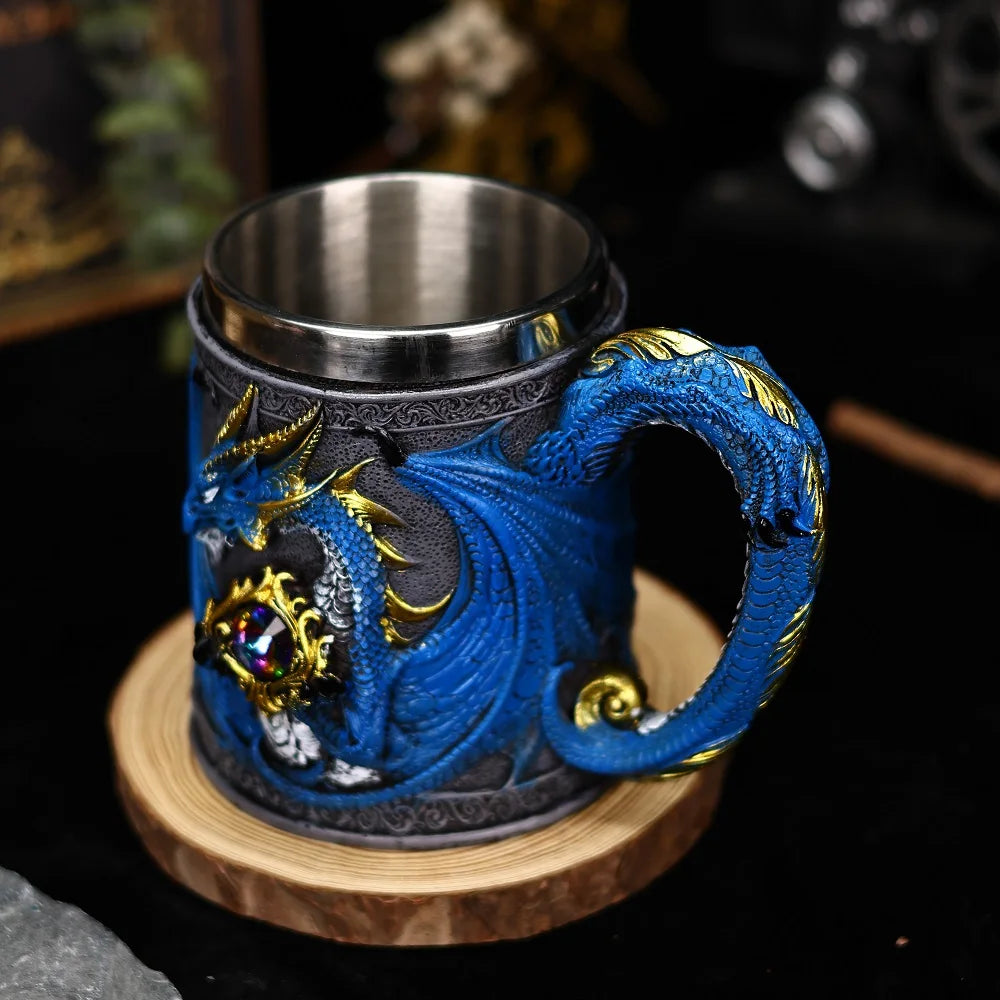 Creative Gothic Legendary Dragon Beer Viking Mug