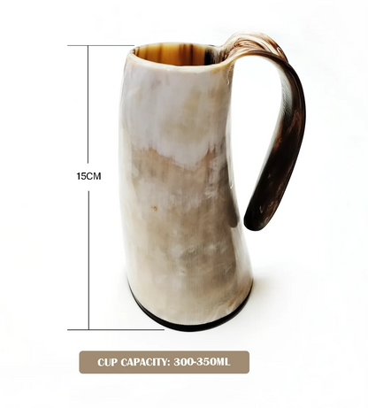 300-350 ml Natural Ox Horn Cup Drinking Horn Viking Muki