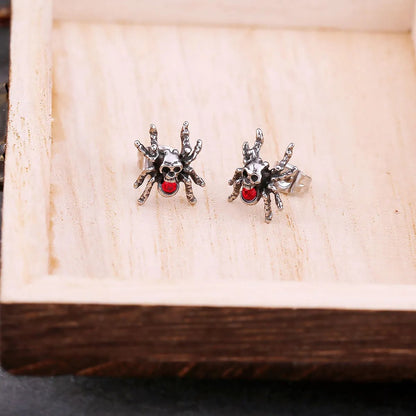 Gothic Spider Diamond Earrings - TripleViking