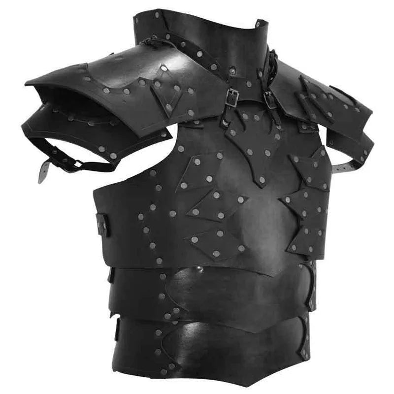 Knight Body Rintasuoja Gladiaattori Warrior Cosplay -asu LARP Halloween -asu Viking Breastplate Armor