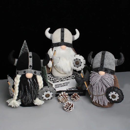 Faceless Old Man Gnomes Stuffed Viking Gladiator Doll