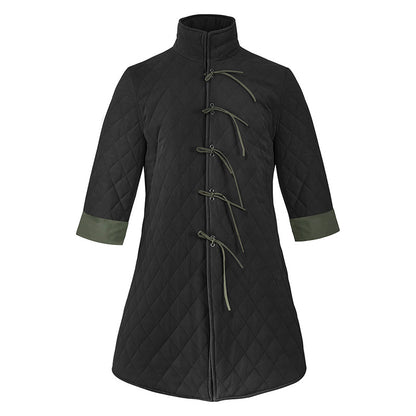 Pehmustettu Gambeson Vest Hihaton Aketon Viking Liivi