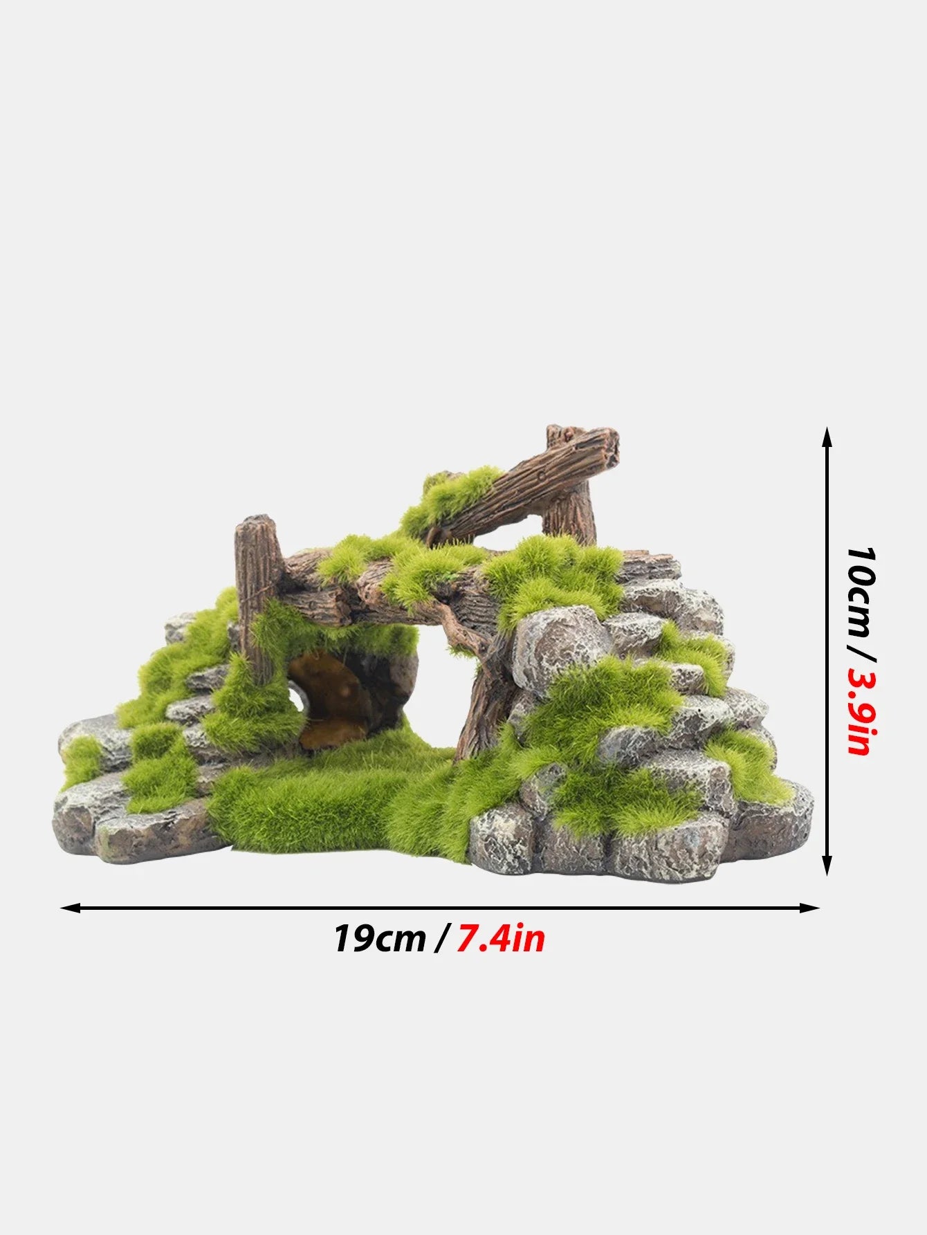 Viking Creative Moss Rockery Shape Fisketank Ornamenter Dekoration