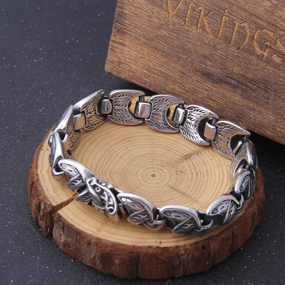 Ouroboros Vintage Punk Viking Bracelet