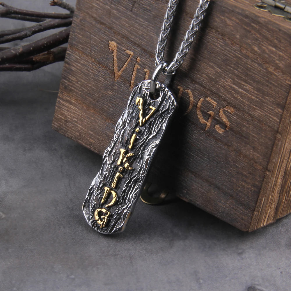 Letter Viking Necklace