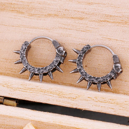 Black Skull Earrings - TripleViking