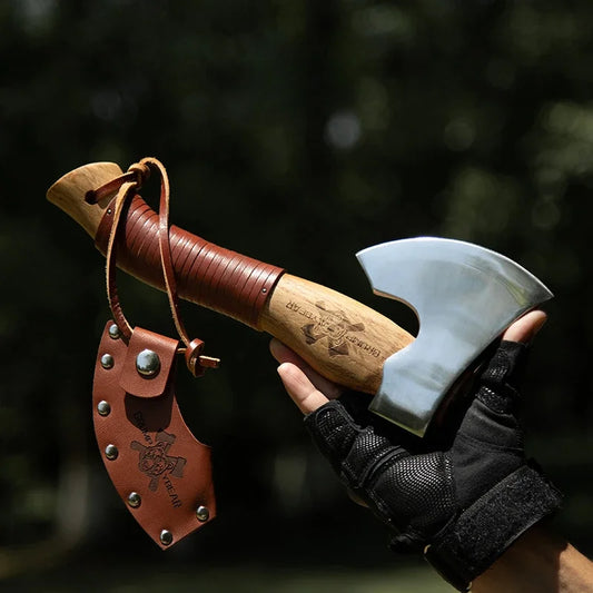 Multifunction  Tactical Hatchet Self Defense Forged Viking Axe