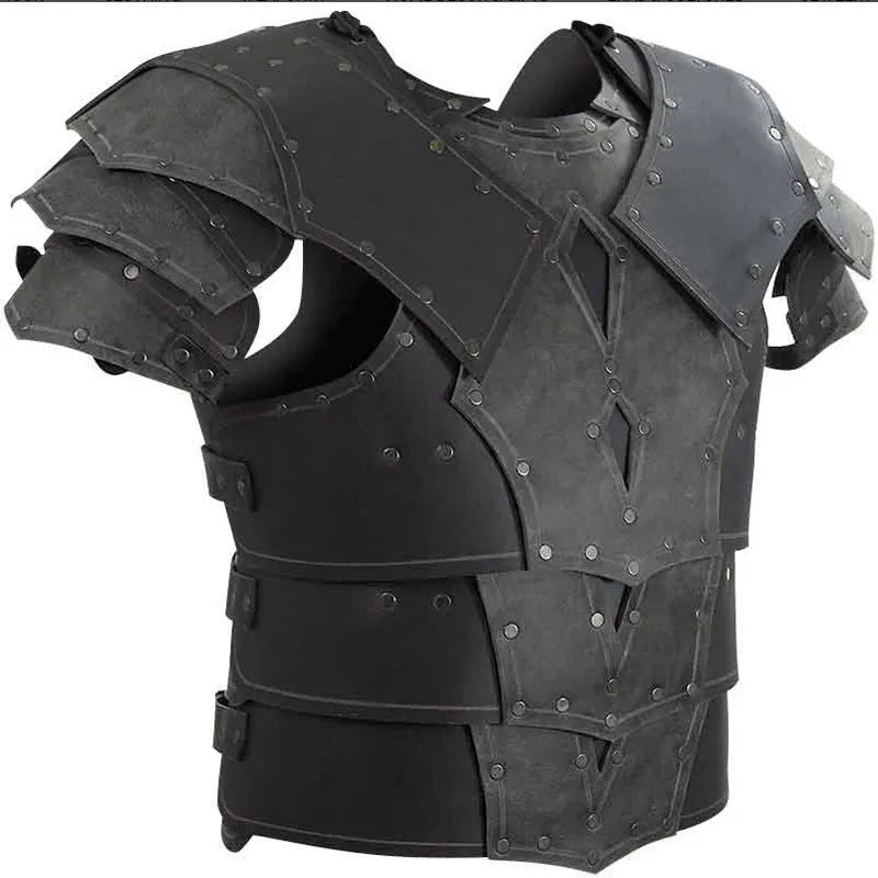 Viking Knight Cosplay Costume Steampunk Leather Breastplate