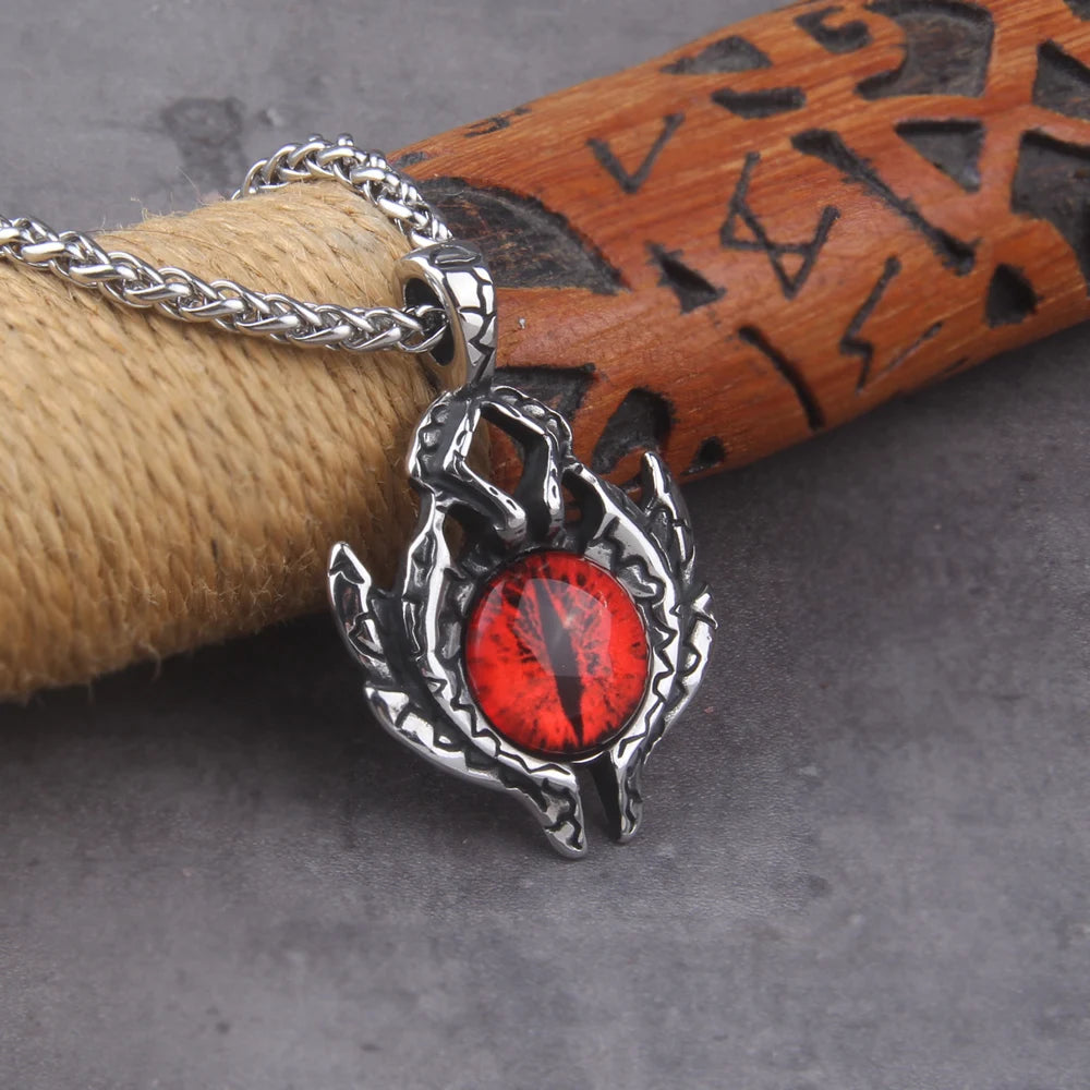 Exquisite Fashion Creative Turkey Devil Eye Titanium Steel Pendant Viking Necklace