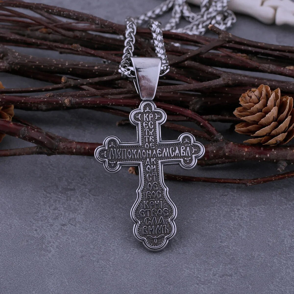 Catholic Cross Necklace - TripleViking
