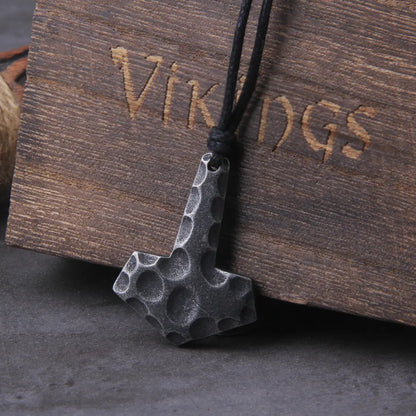 Gray Thor's hammer Necklace - TripleViking