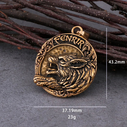 Modieuze Wolf Fenrir Viking ketting