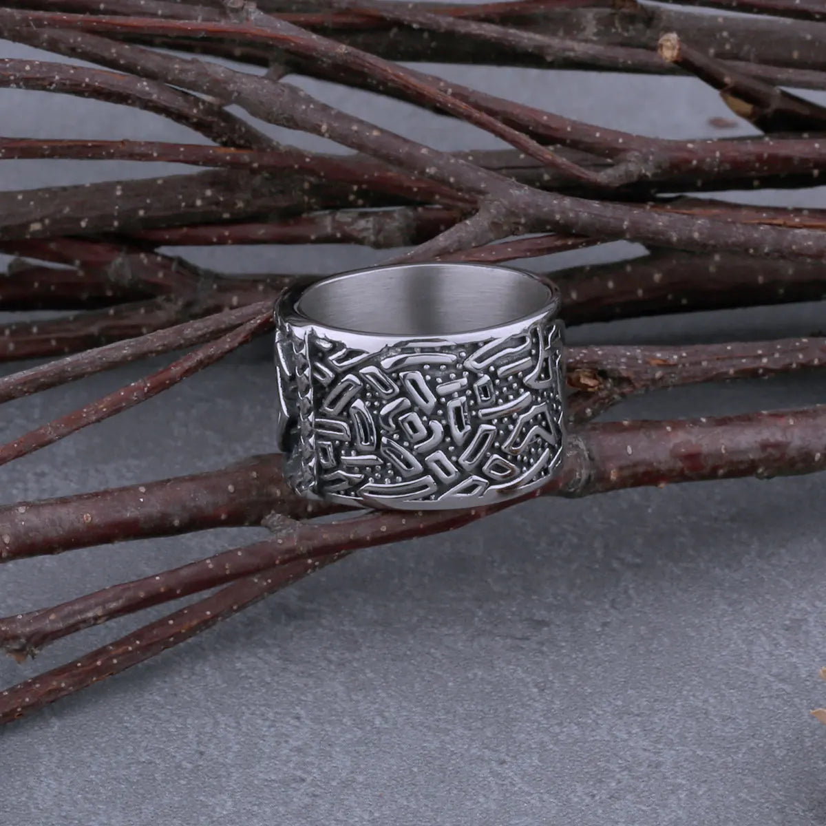 Viking High Quality Odin Rune Stainless Steel Ring