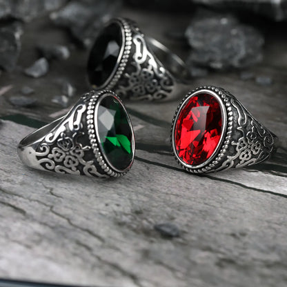 Crystal Stones Rings - TripleViking