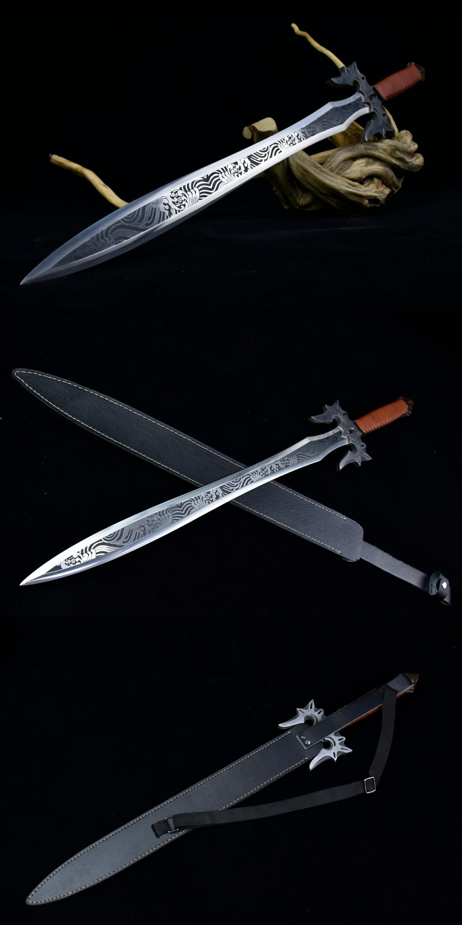 84cm Stainless Steel Western Warrior Viking Swords