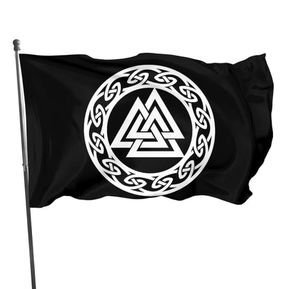 Bandera de runas vikingas de la mitología nórdica