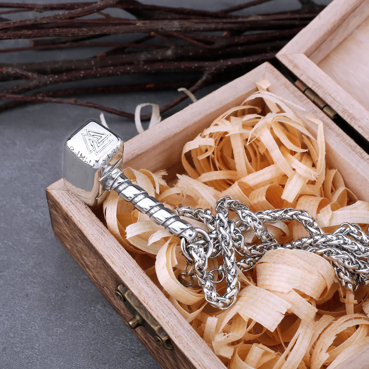 Thor Hammer Mjolnir Necklace